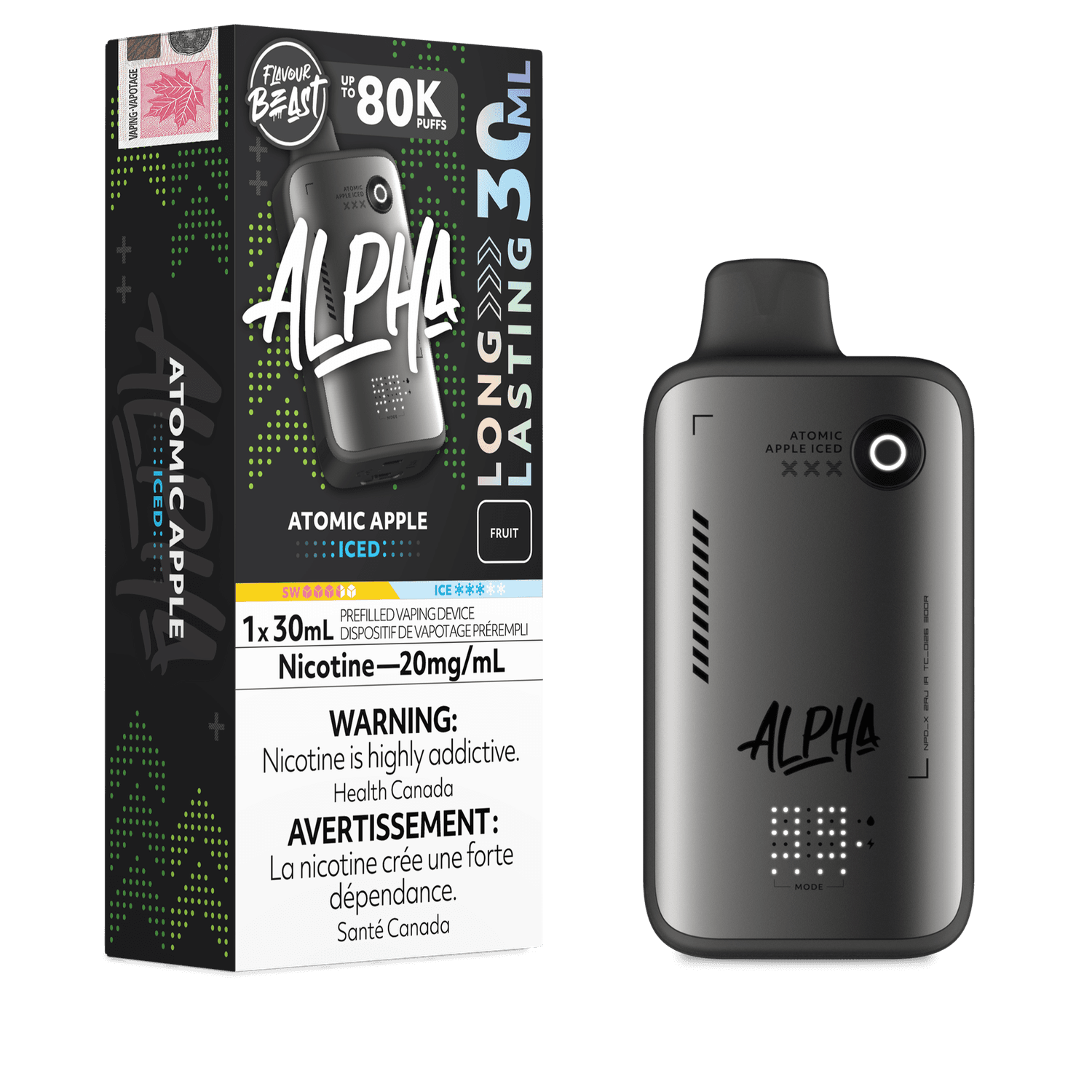 Flavour Beast - ALPHA 30mL 80k Atomic Apple 20mg
