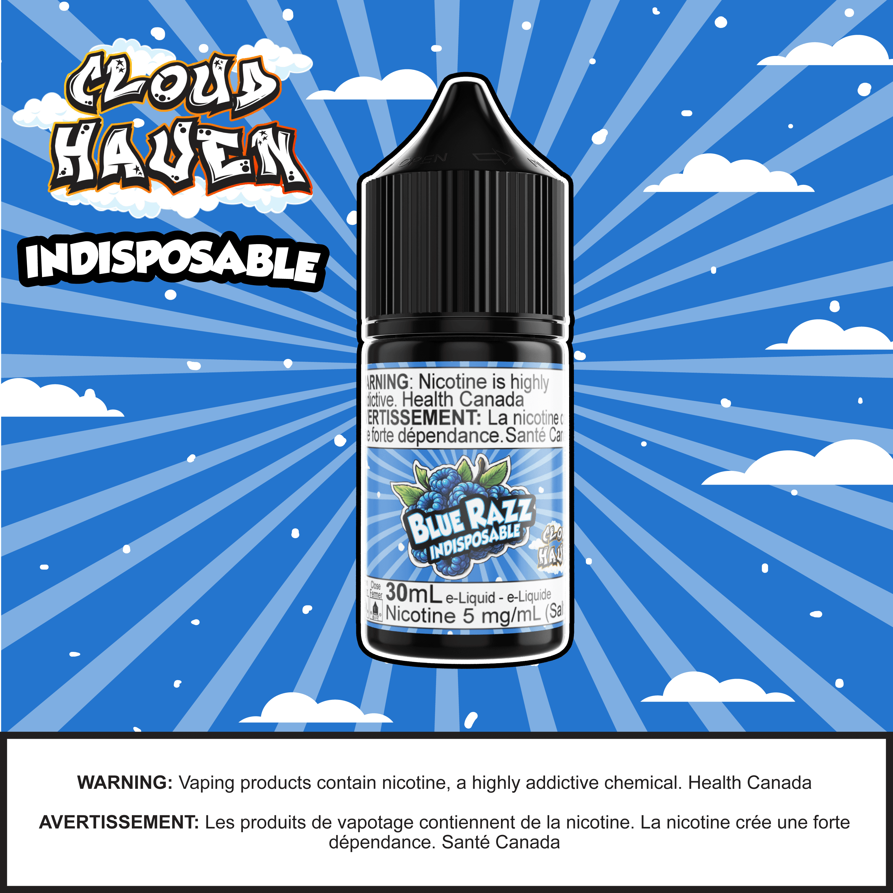 Cloud Haven - INDISPOSABLE Blue Razz