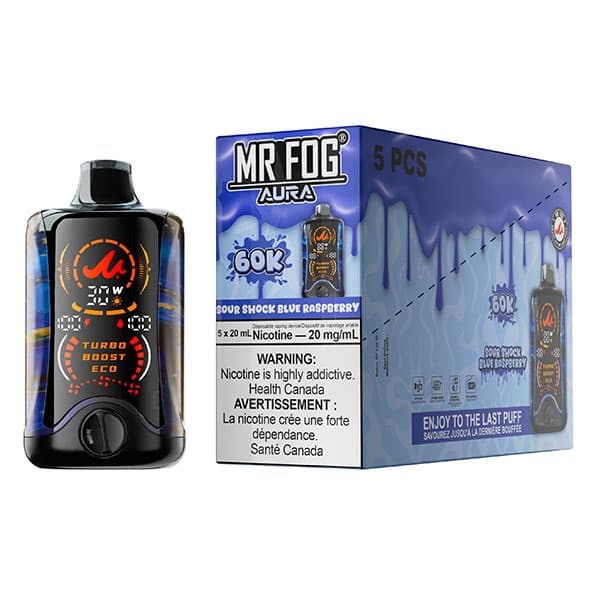 Mr. Fog - Aura 60K Puff Sour Shock Blue Raspberry product image